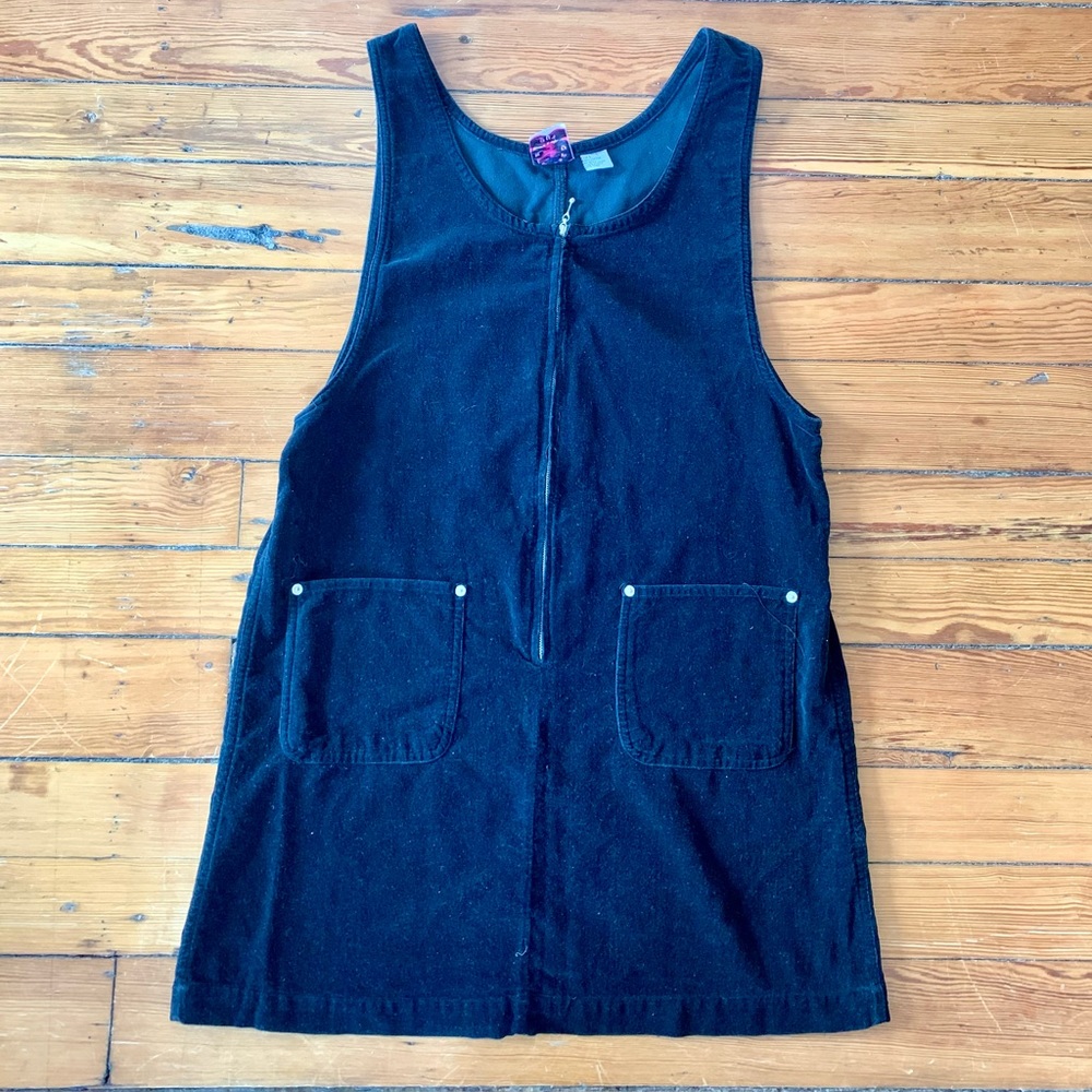 *vintage* Stressed Out Black Velvet Dress